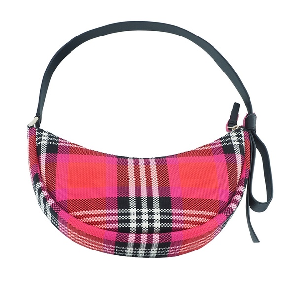 Kate Spade New York Smile Foliage Plaid Small Shoulder Bag & Wallet Set - Picture 3 of 9